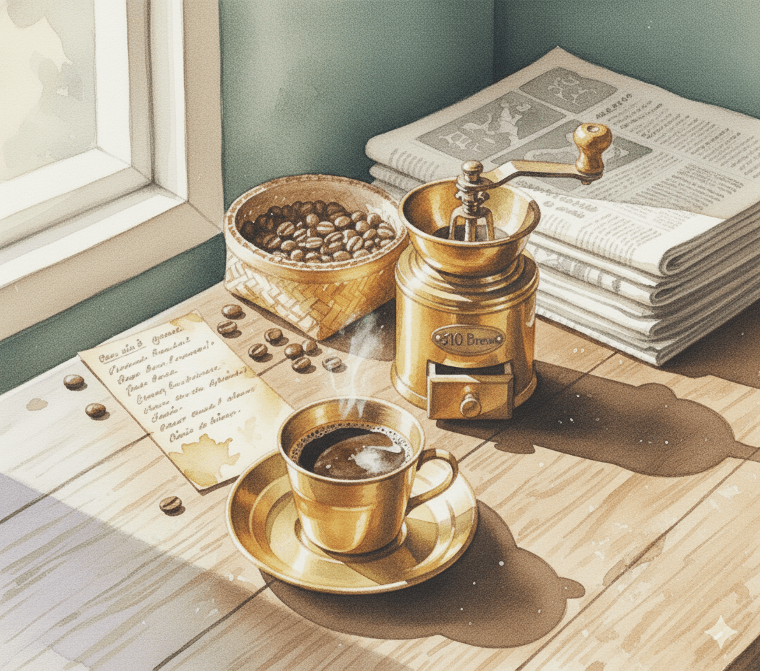 Traditional coffee preparation